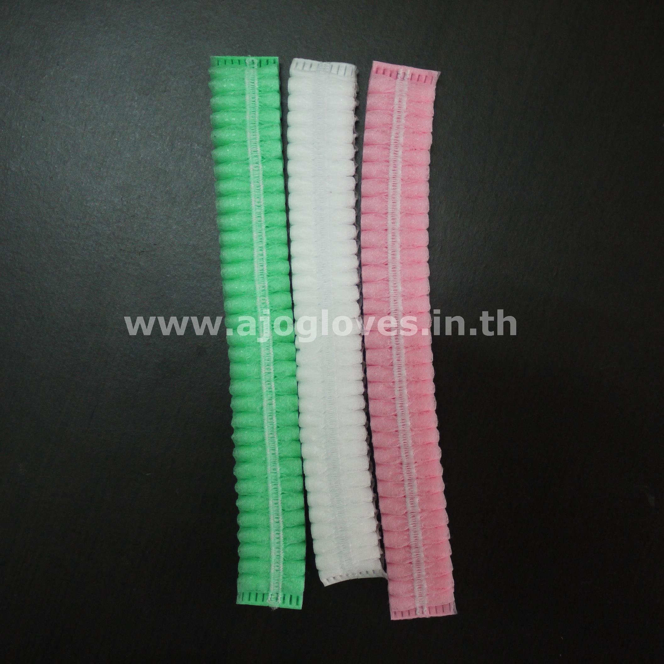 หมวกคลุมผมอนามัย สีเขียว 19"