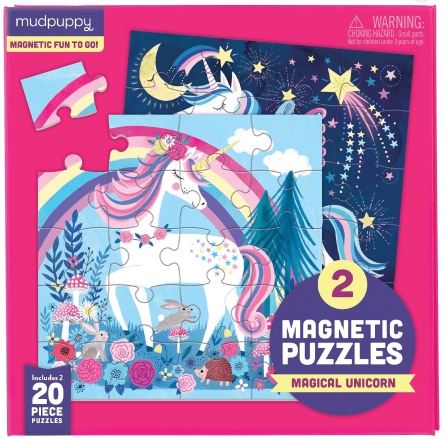 Mudpuppy - Magical Unicorn (Magnetic Puzzle) (2x20pcs.) 40 pcs.