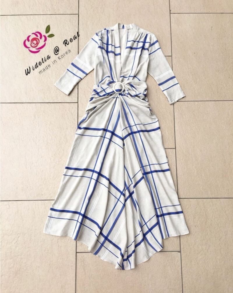 Janesuda Dress เดรสแขนยาว คอวี สุดหรู