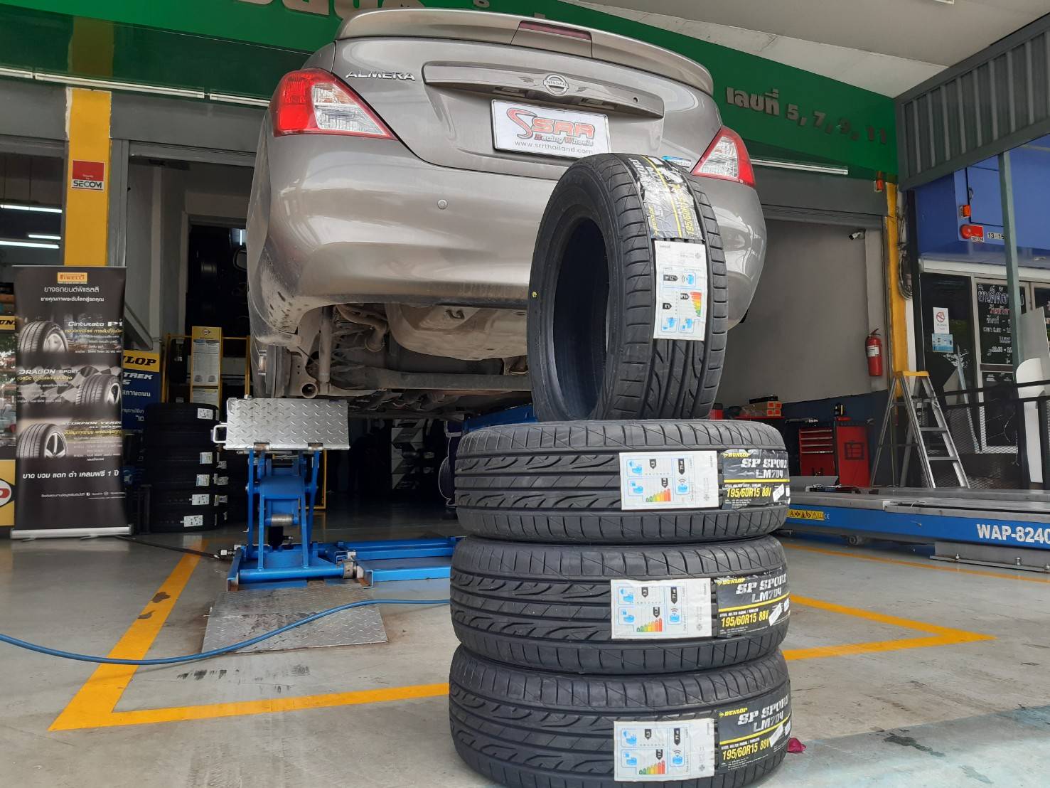 DUNLOP LM704 195/60R15 ยางไทยปี20 ราคาพิเศษ