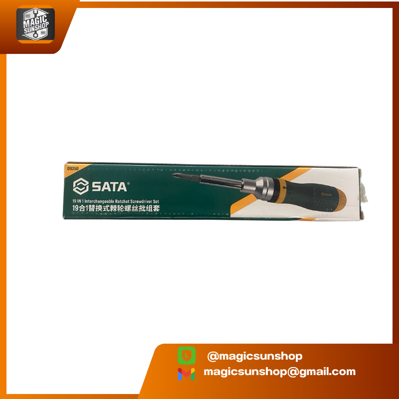916309 SATA 09350A (19 in 1) Ratchet Screwdriver Set Multi-function