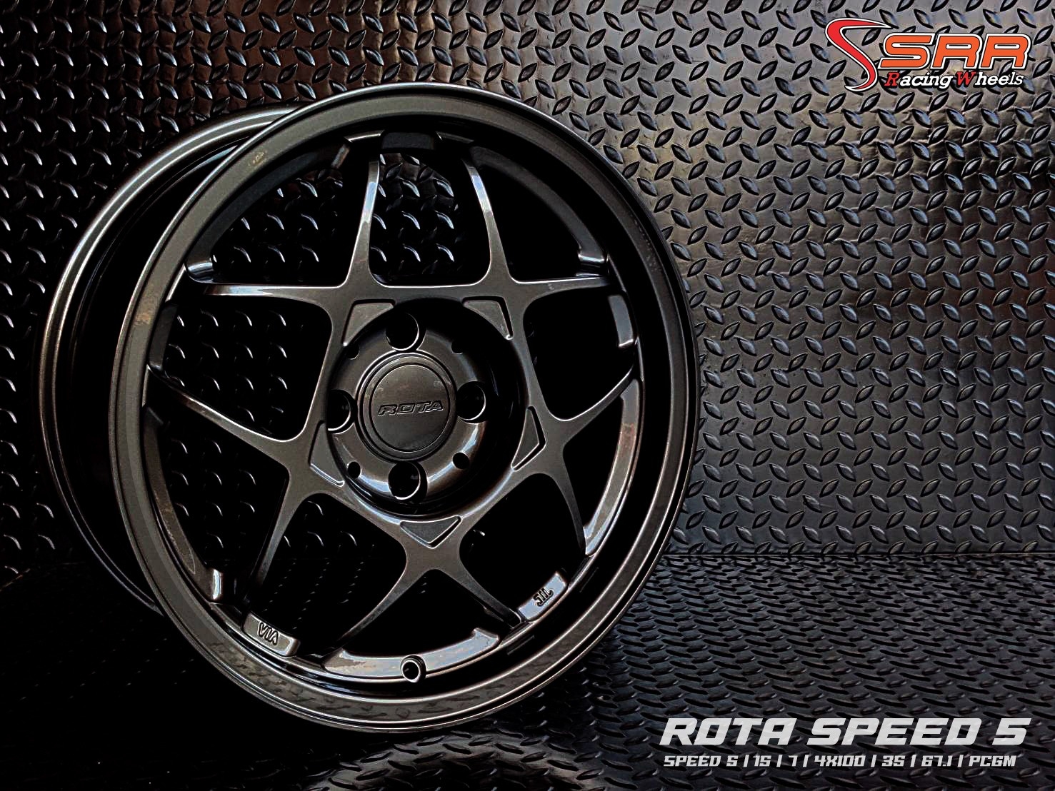 SPEED 5 ROTA ขอบ15 4H100 ET35 PCGM ราคาพิเศษ