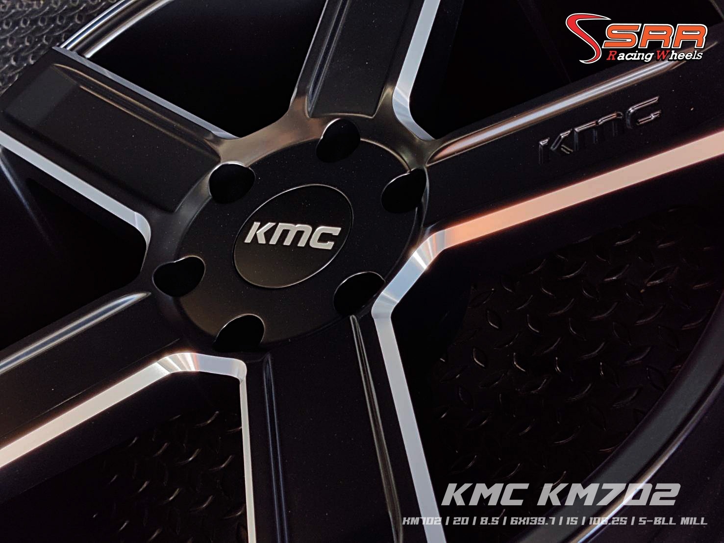 KM702 KMC WHEELS ขอบ20 6H139.7 ET15 S-BLK MILL ราคาพิเศษ