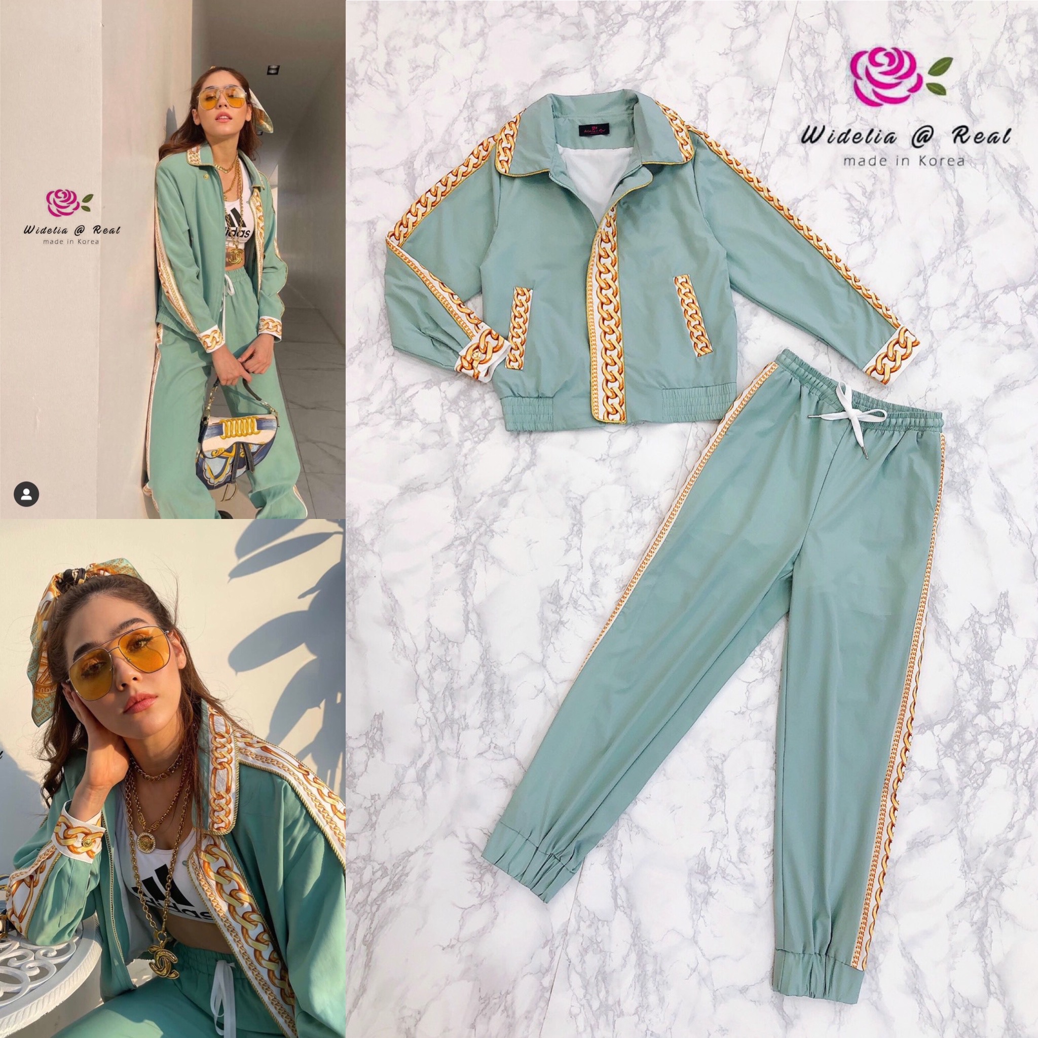 Laboutique Set Top+Pant เซ็ทเสื้อแขนยาวกับกางเกงวอมสุดชิค