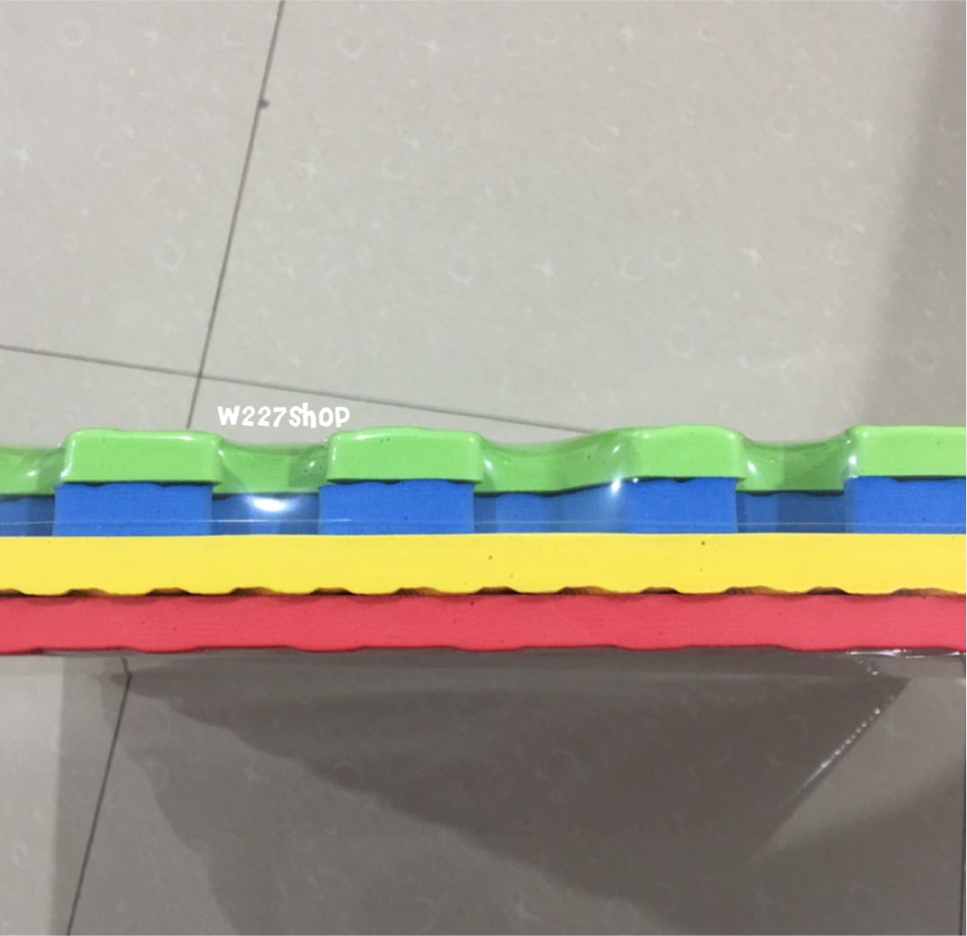 แผ่นรองคลาน EVA แบบมีขอบปิด 60*60*1 cm (4 แผ่น/ชุด)