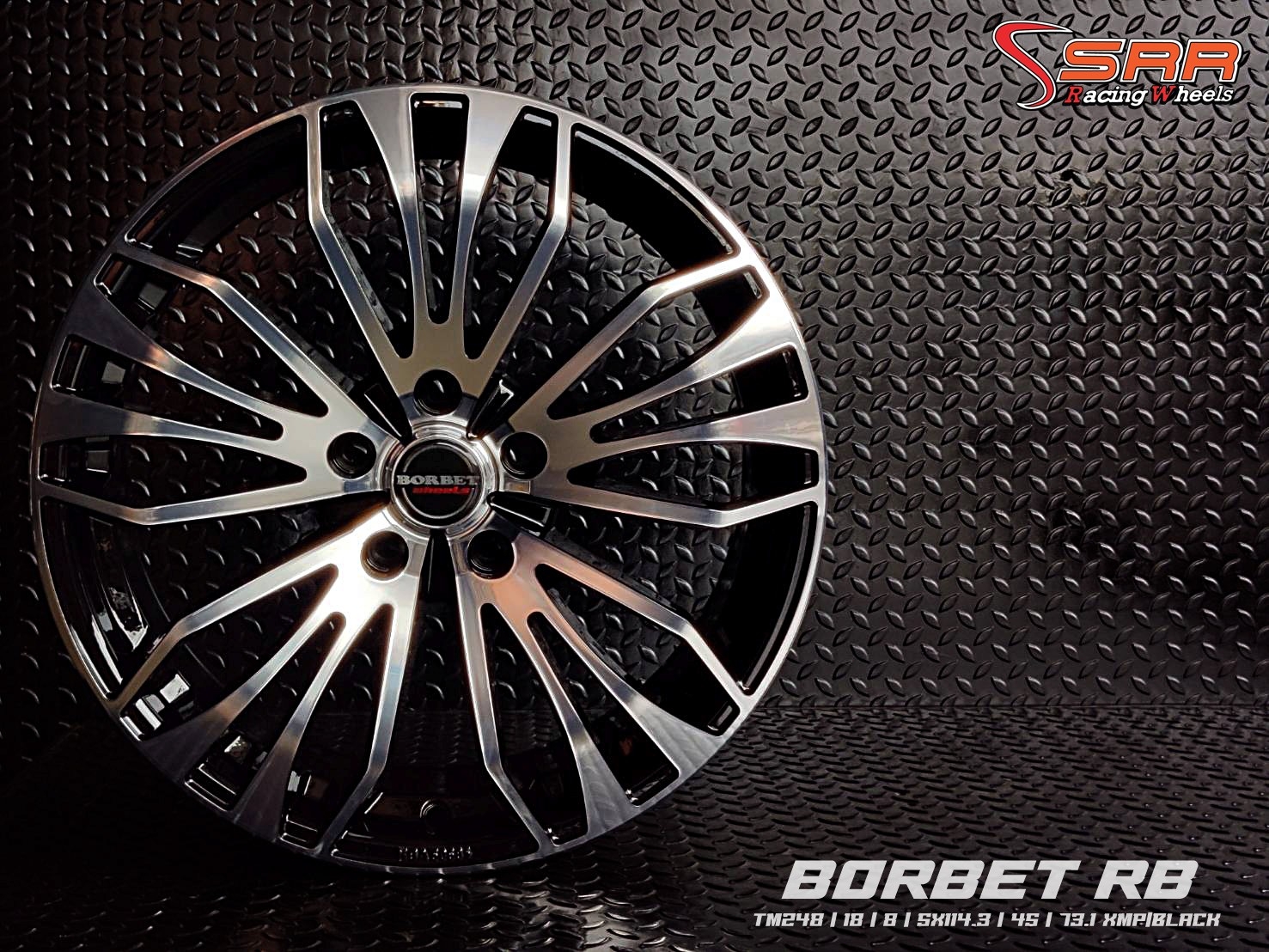 BORBET RB TM248 ขอบ18 5H114.3 ET45 XMP/BLACK ราคาพิเศษ