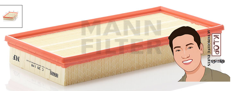 C35148 ไส้กรองอากาศ (VOLVO) 850,S70/V70 : MANN-FILTER แท้นำเข้ายุโรป