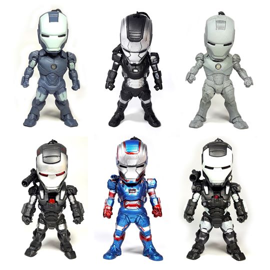 Set A LED Light-Up Figure 3.75 นิ้ว Iron Man Marvel 6 ตัว - Egg Attack Iron Man