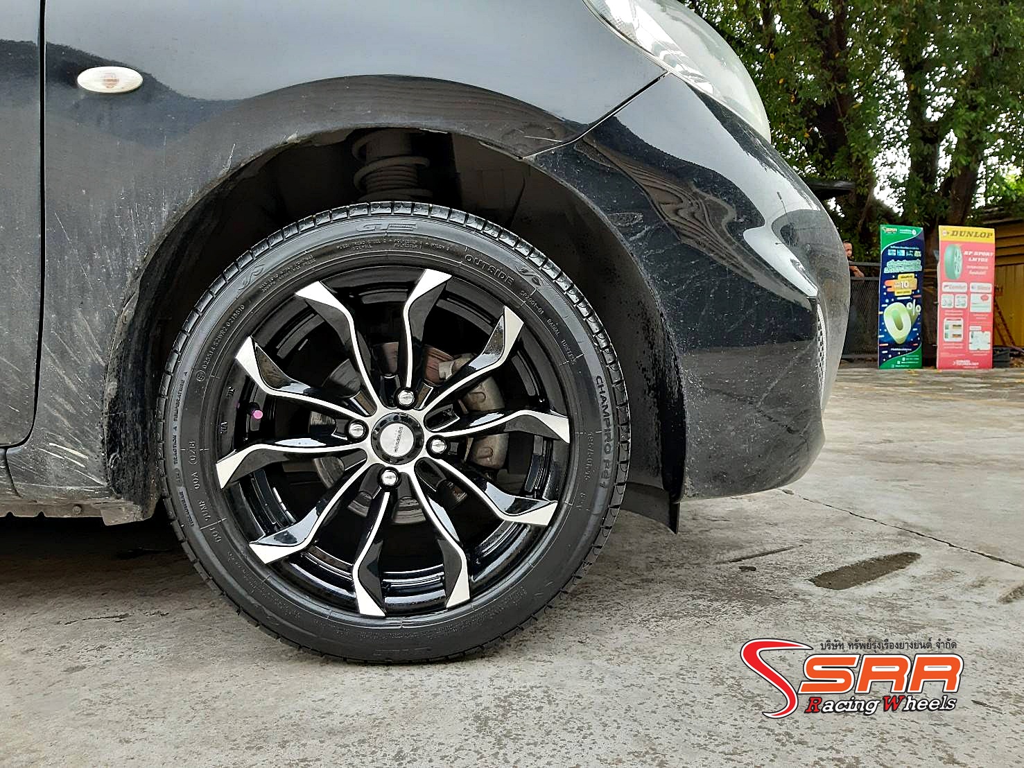 INFERNO 7091 15x7 4H100 ET38 BLACK POLISH