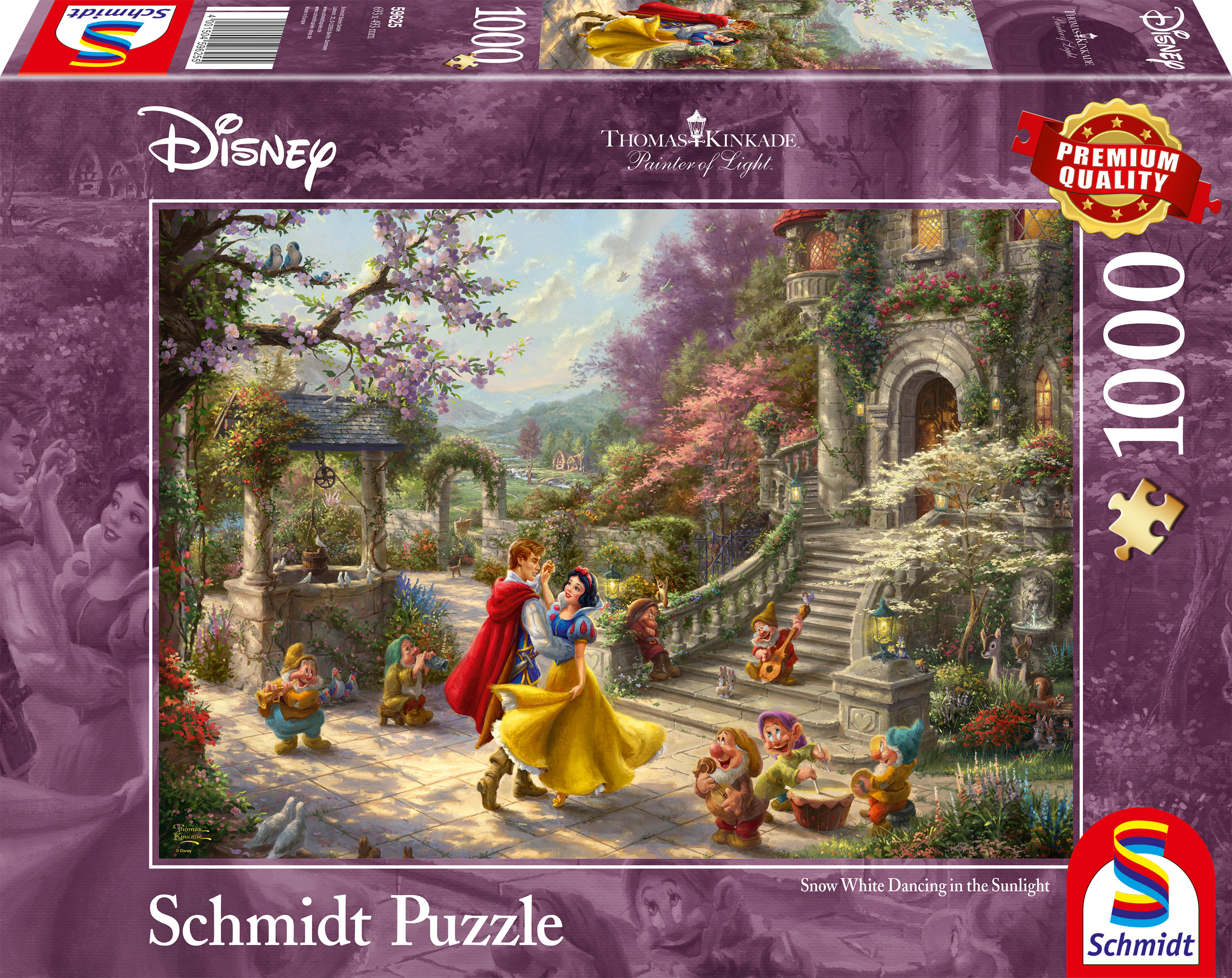 Schmidt - Disney : Snow White Dancing in the Sunlight by Thomas Kinkade 1000 pcs.