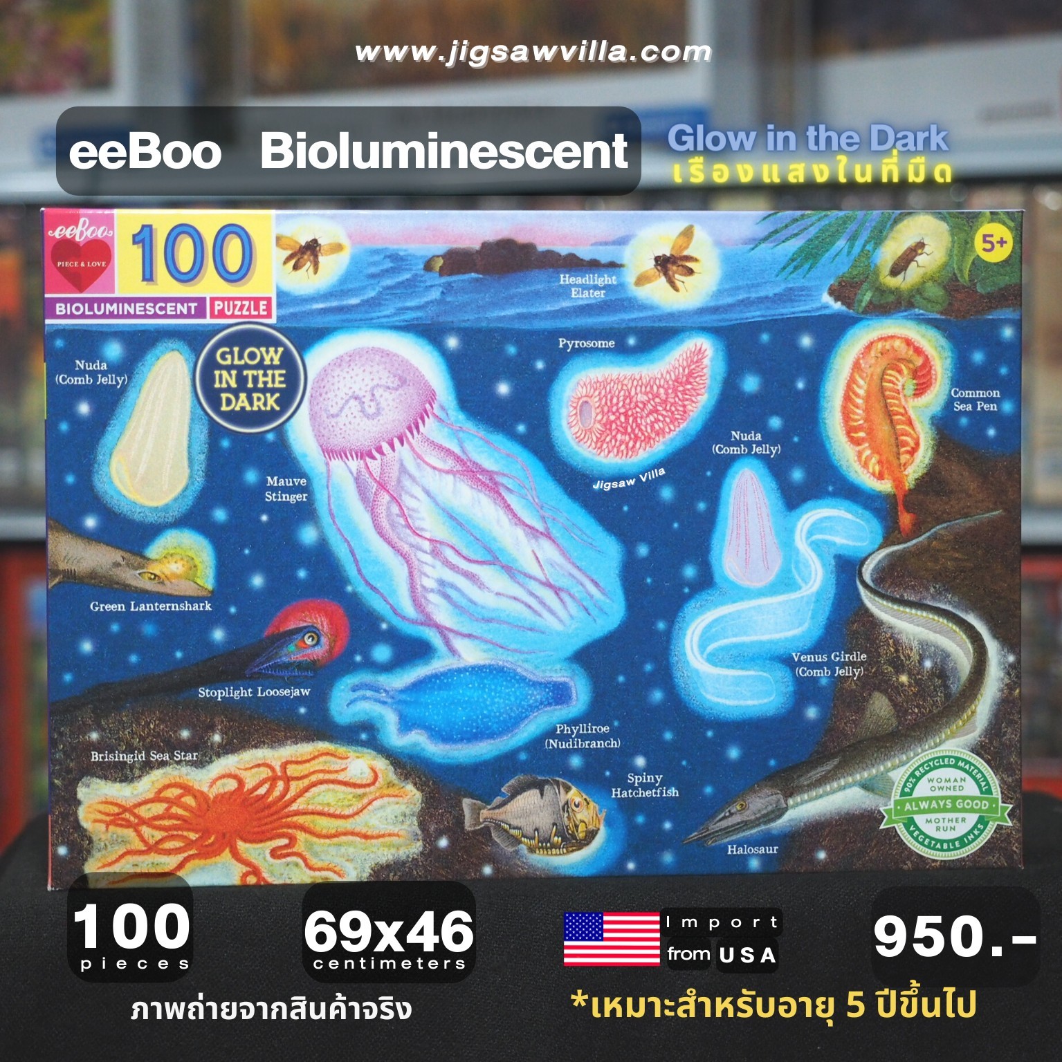 eeBoo - Bioluminescent (Glow in the Dark) 100 pcs.