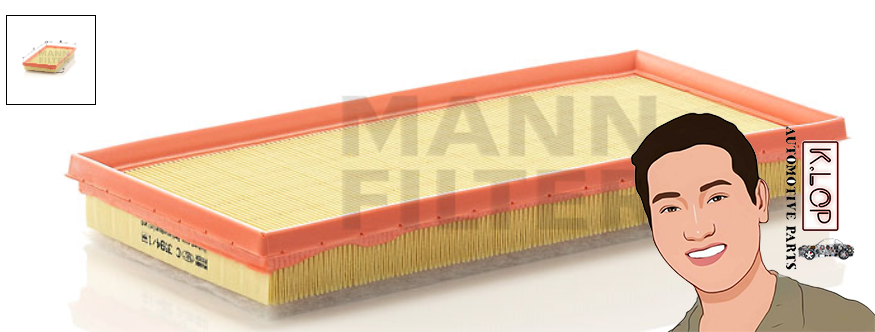 C3594/1 ไส้กรองอากาศ (VOLVO) S40 I '97-03' / V40 (1.9, 2.0) : MANN-FILTER แท้นำเข้ายุโรป
