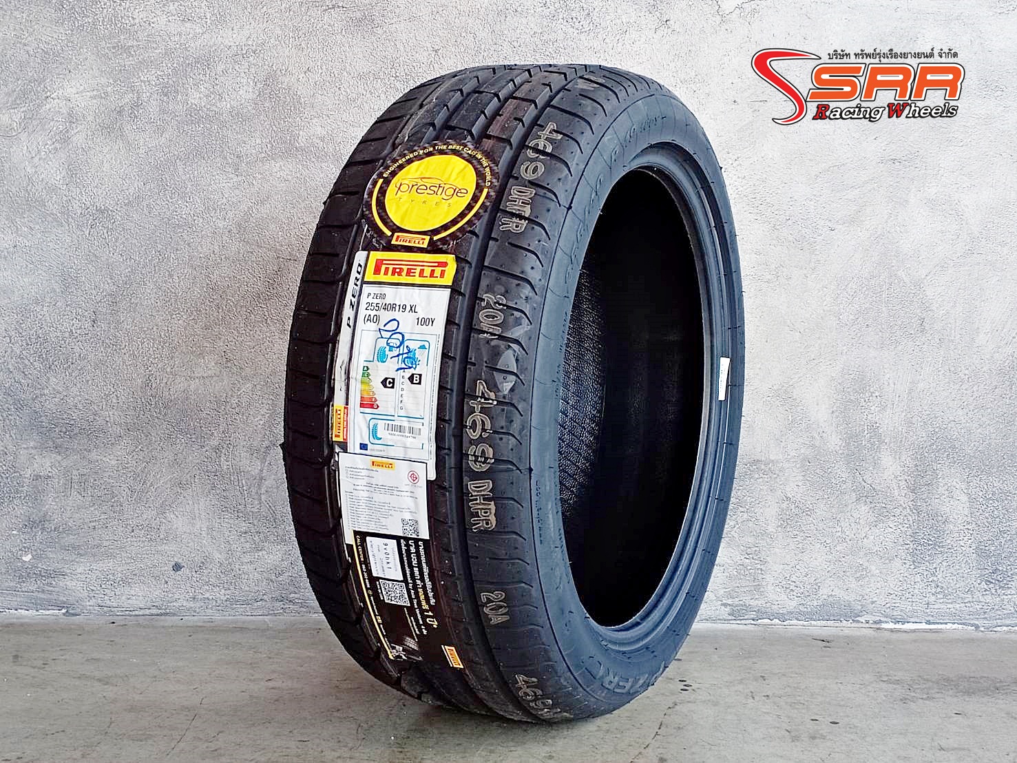 PIRELLI P ZERO (AO) 255/40R19 ยางใหม่นำเข้า ใส่รถFORD MUSTANG