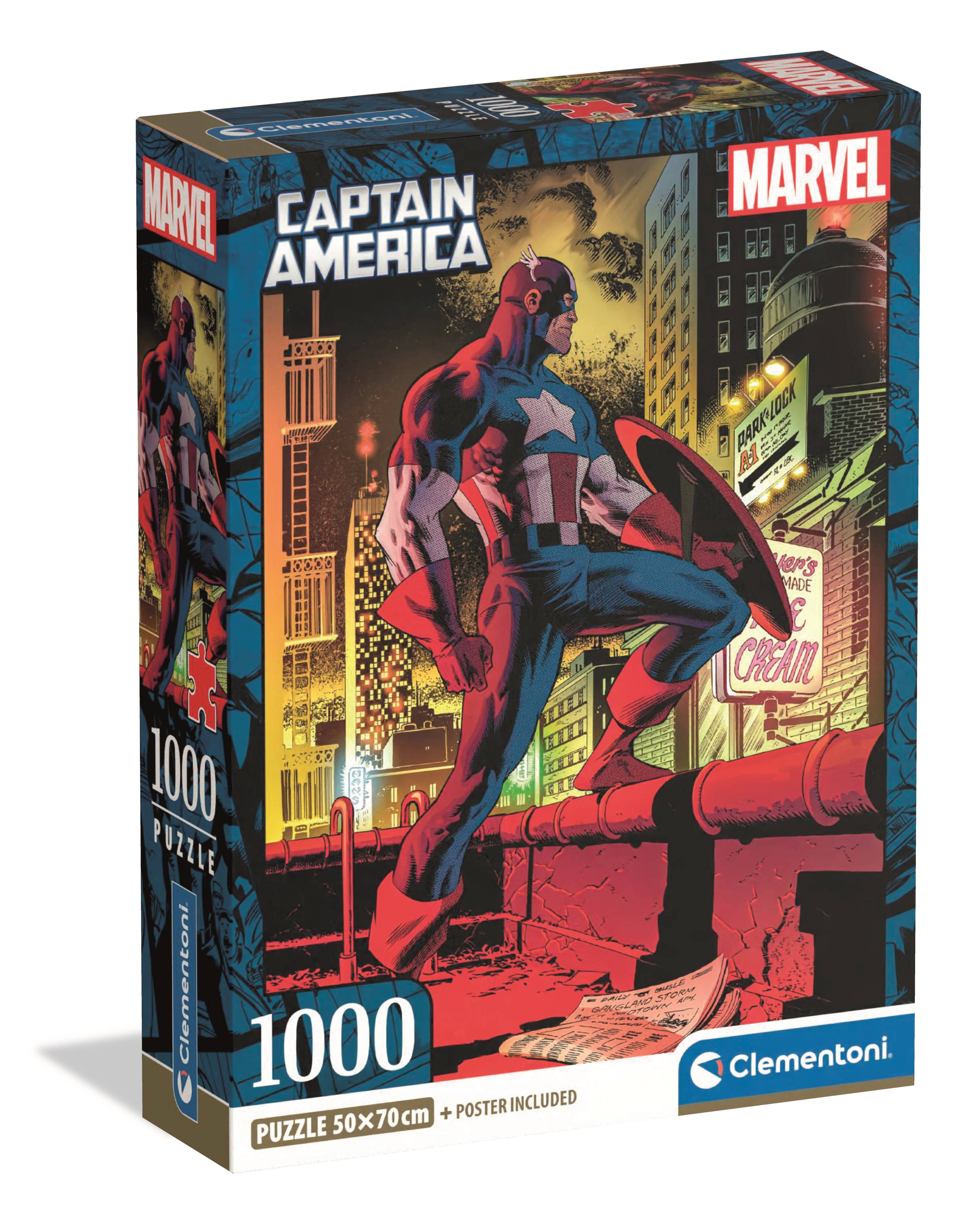 Clementoni - MARVEL : Captain America 1000 pcs.