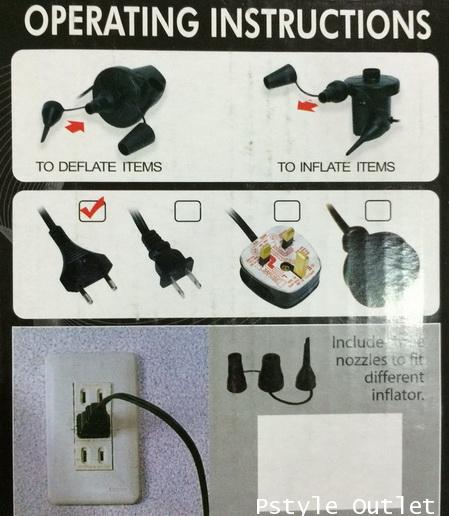 ที่สูบลมไฟฟ้า สำหรับใช้กับไฟบ้าน - Stermay HT-196 Electric Air Pump AC 220V