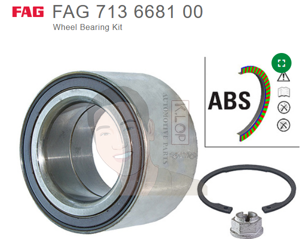ยี่ห้อ FAG Kit ล้อหลัง MB W164 ML X164 GL W251 ( 1 ข้าง )