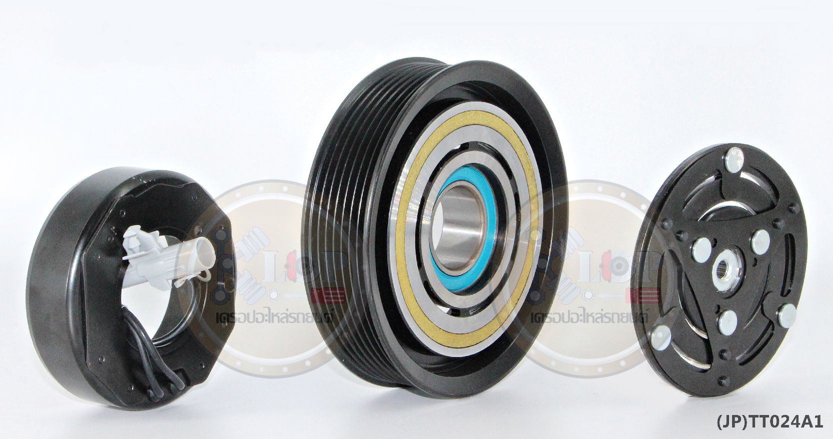 (JP)TT024A1-JP ชุดหน้าคลัทช์(Vinn) Toyota REVO (10S) (แปลง) (ญี่ปุ่น) 125mm. 7PK 12V.