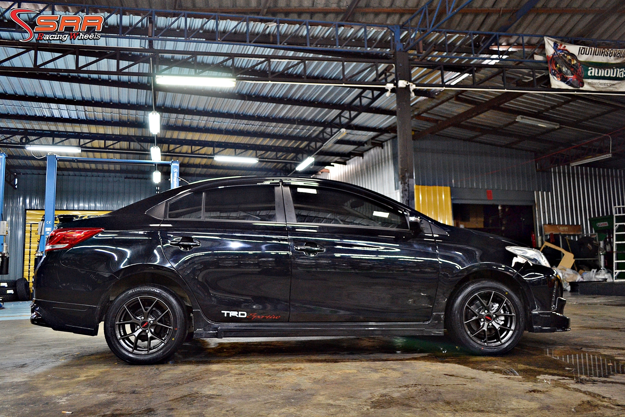 TRD TR6 ล้อแท้LENSO ขอบ15 4x100 HD สำหรับใส่รถTOYOTA