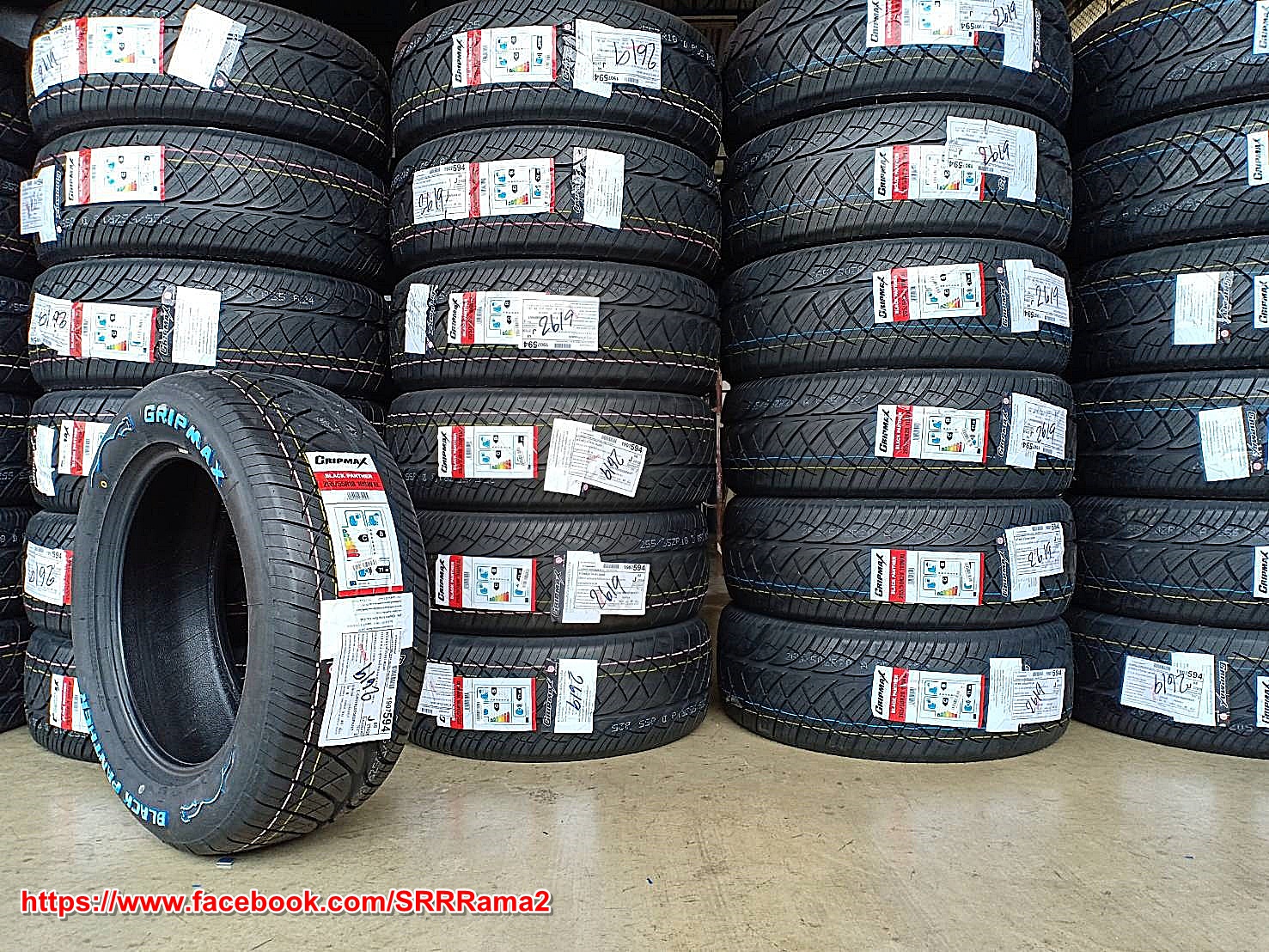 GRIPMAX BLACK PANTHER 255/55R18 ยางใหม่ขอบขาว