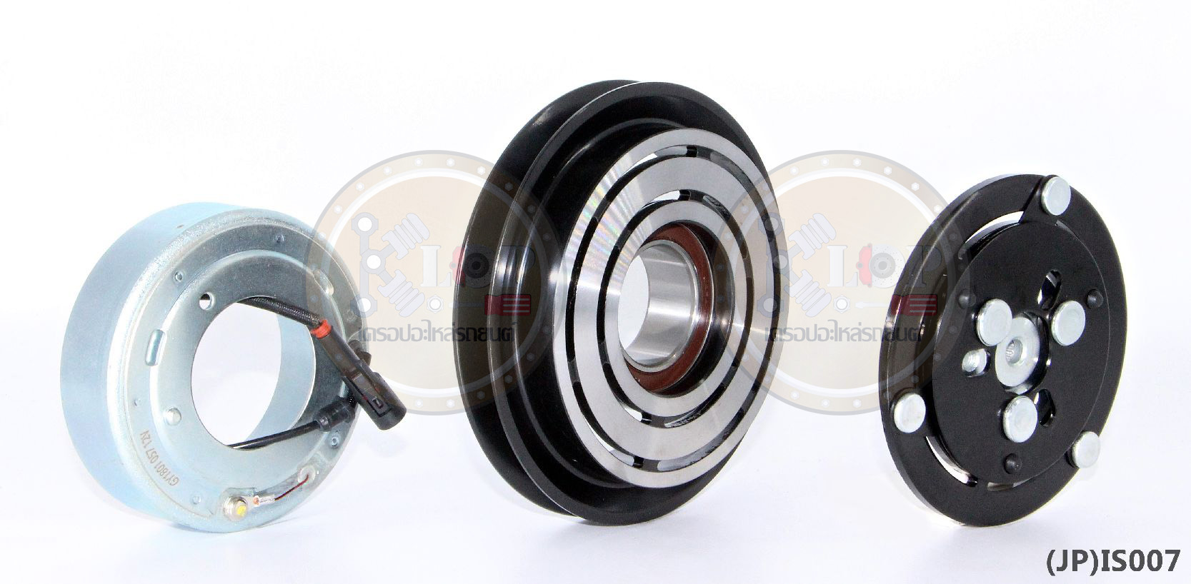 (JP)IS007-JP ชุดหน้าคลัทช์(Vinn) ISUZU D-MAX ปี2006 Commonrail ลูกสูบ(ญี่ปุ่น) 130mm. 1A 12V.