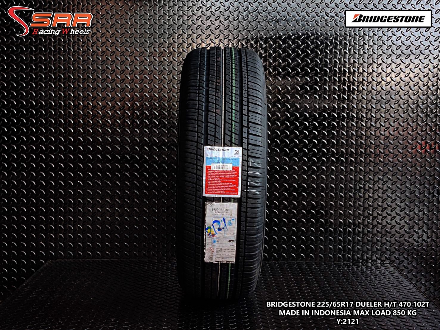 BRIDGESTONE DUELER H/T 470 225/65R17 ยางใหม่ปี2021 ราคาพิเศษ