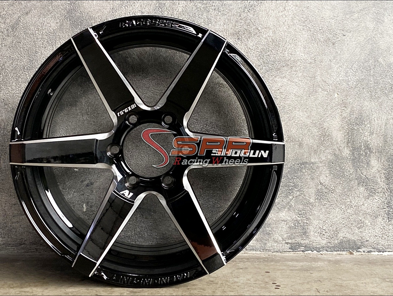 SHOGUN SA1 ขอบ18 หน้า9.5 หลัง10.5 6x139.7 ET+25 BKW