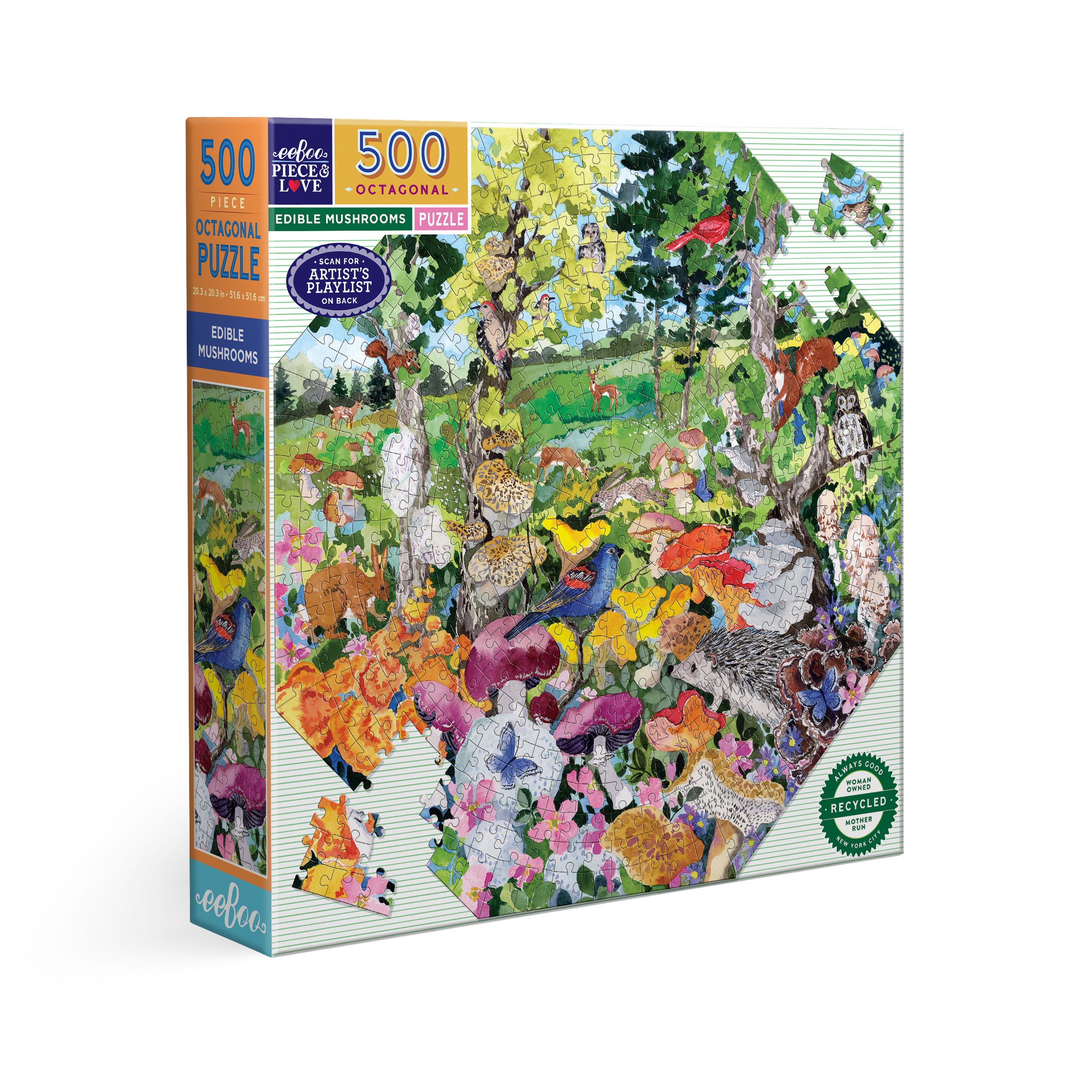 eeBoo - Edible Mushrooms by Hazel Jarvis 500 pcs.