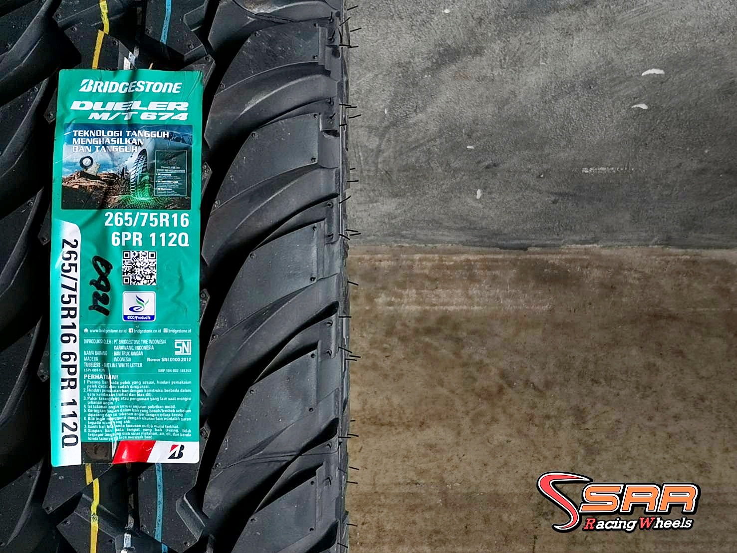 BRIDGESTONE DUELER M/T 674 265/75R16 ยางใหม่ปี2021 ราคาพิเศษ