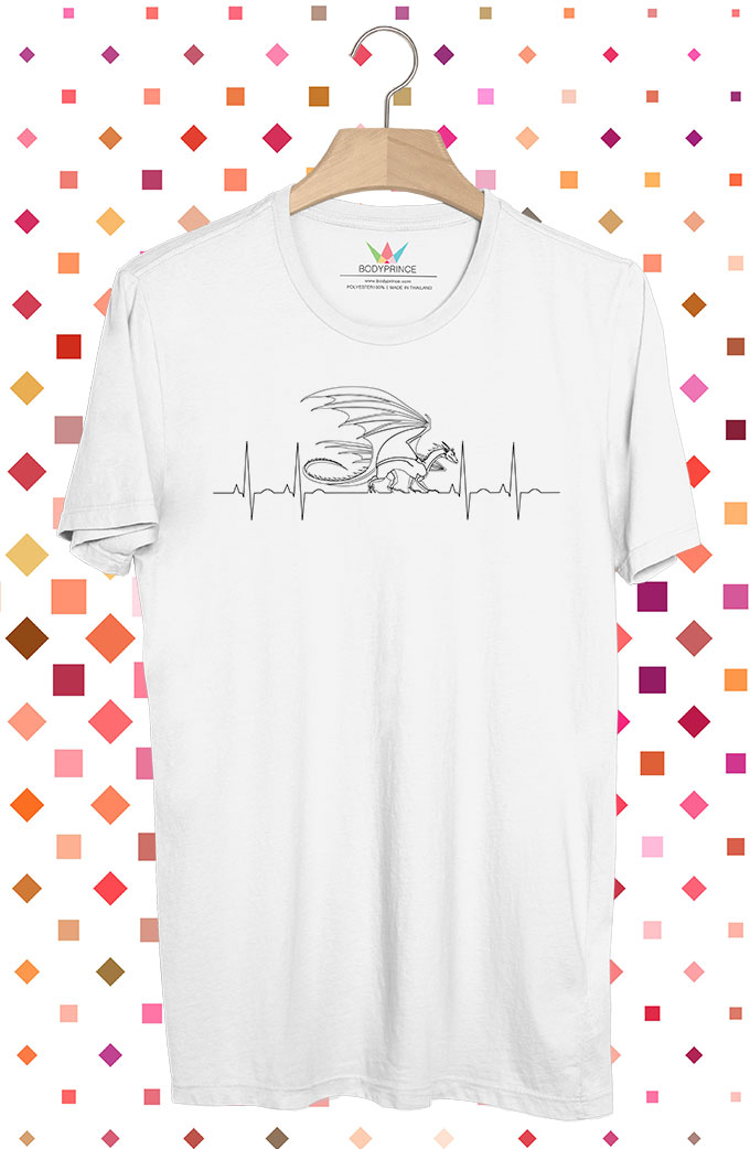 BP239 เสื้อยืด Dragon Heartbeats