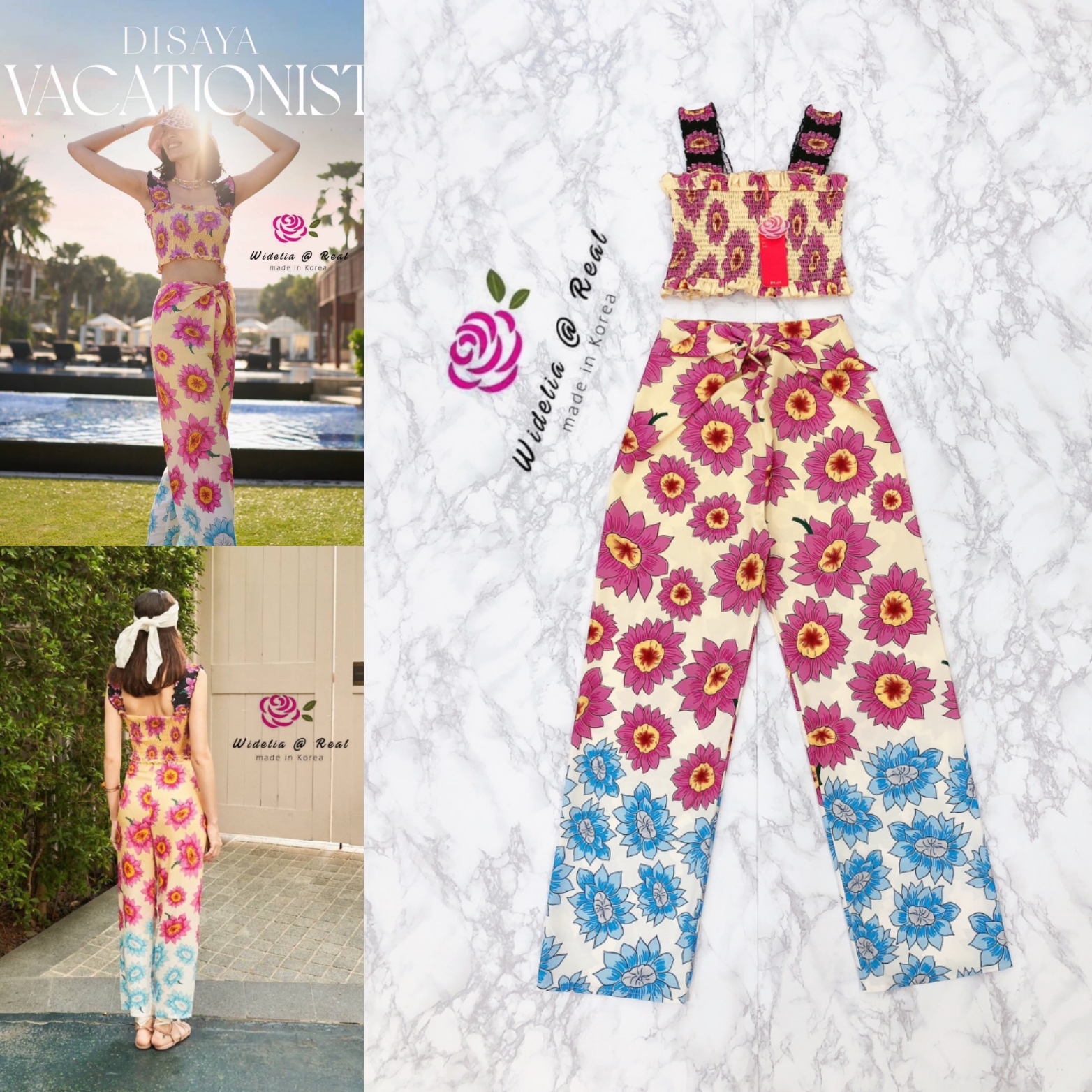 Disaya Set Top&Pant เซ็ทเสื้อสายเดี่ยวกับกางเกงเล