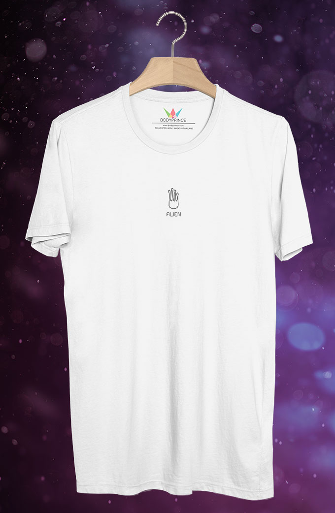 BP262 เสื้อยืด Alien Hand