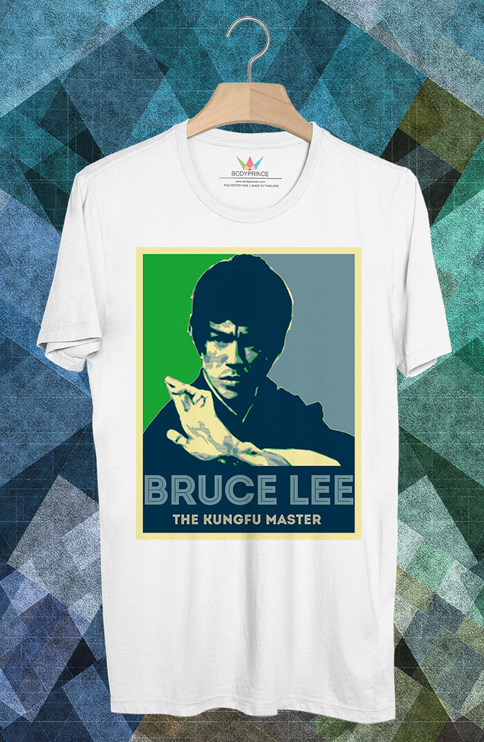BP855 เสื้อยืด Bruce Lee #Green