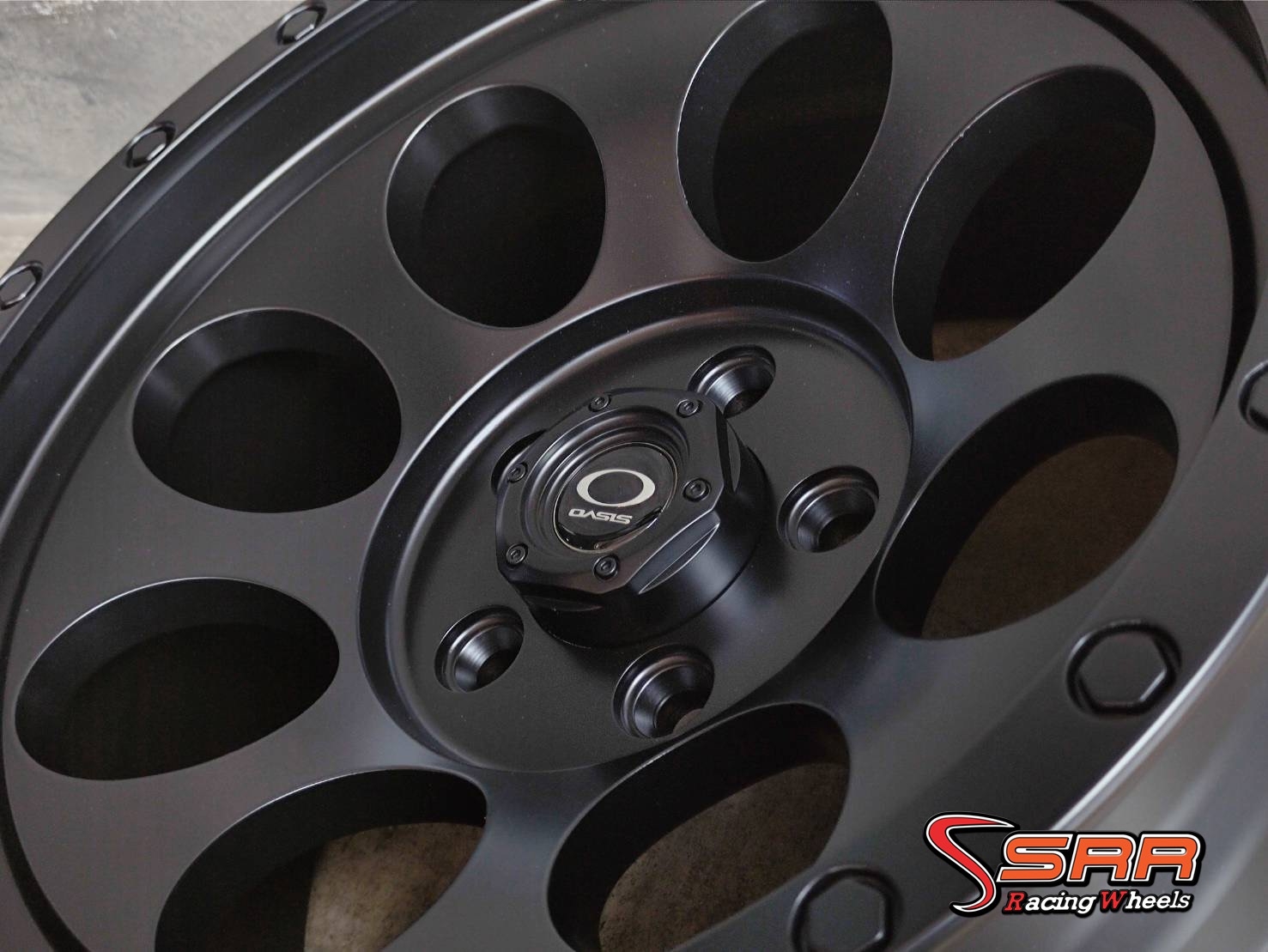 OASIS 885 ลายหยดน้ำ 16x8 5H114.3 ET0 MATT BLACK