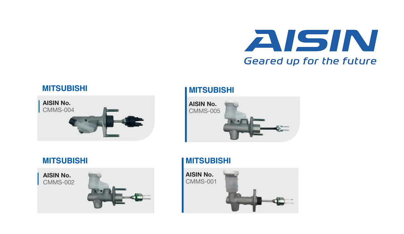 รูป+ตาราง แม่ปั้มคลัทช์ Aisin (บน-ล่าง) Mitsubishi