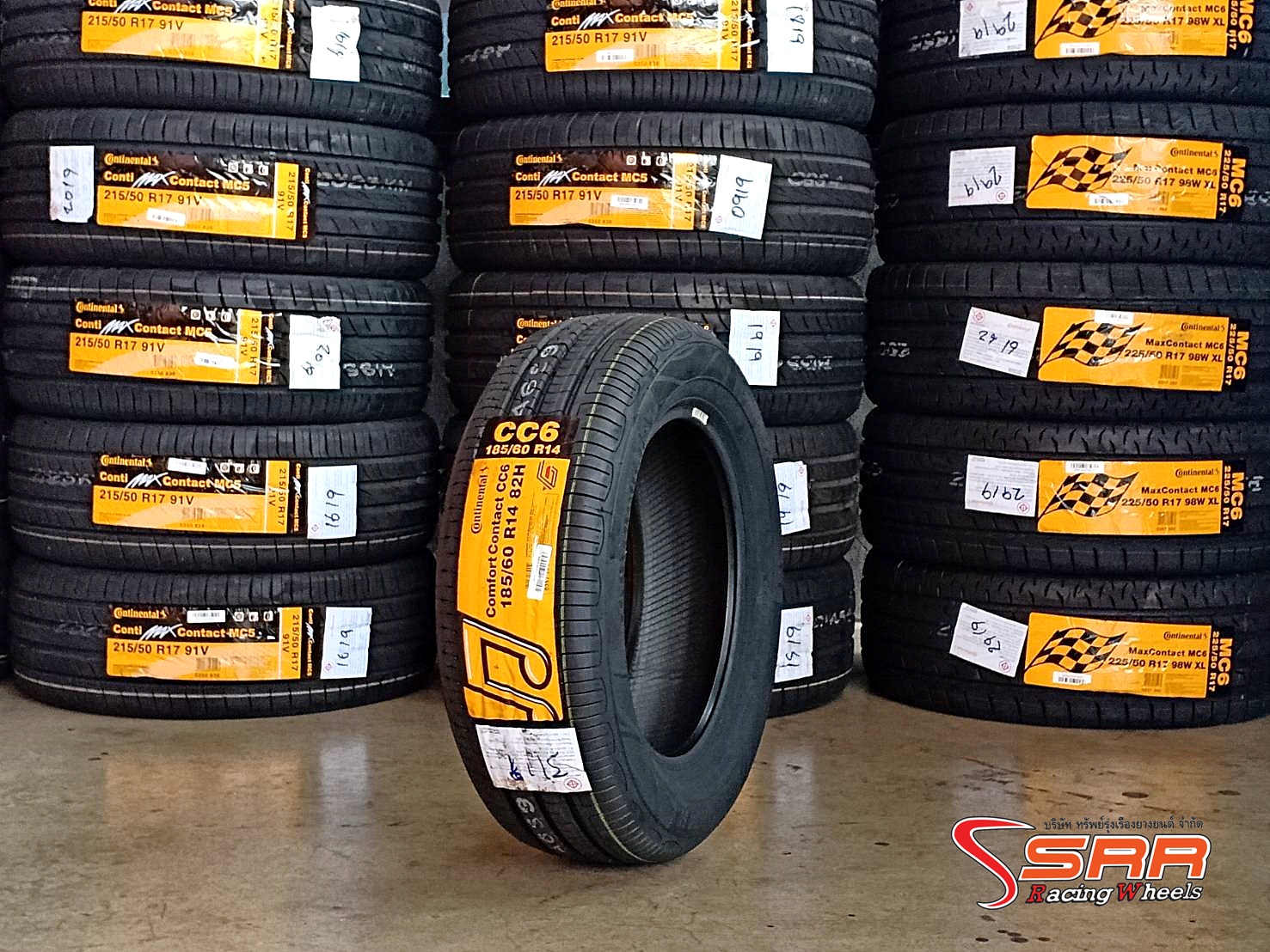 CONTINENTAL CC6 185/60R14 ยางใหม่ปี19 เส้นละ 1,750 บาท