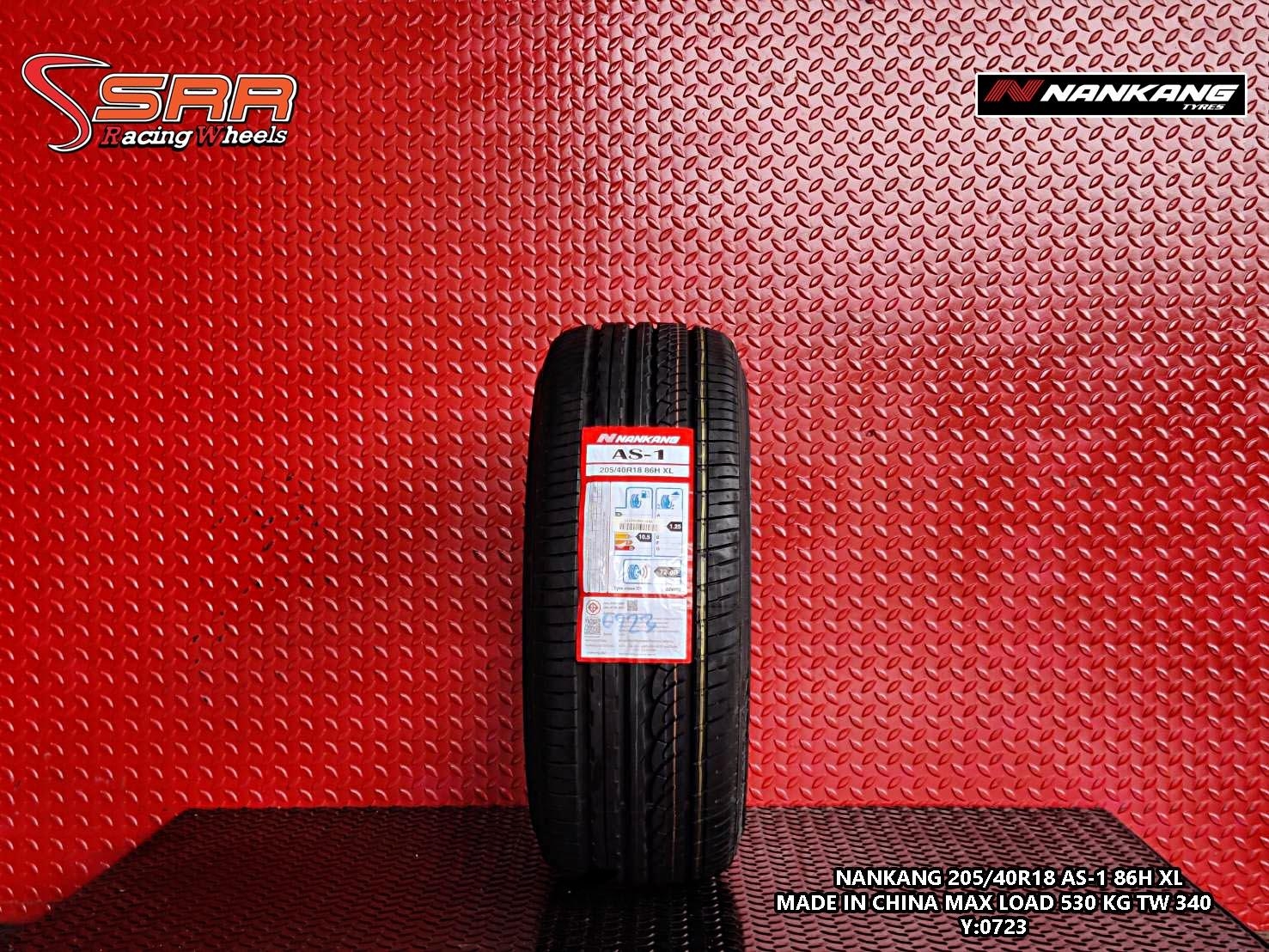 NANKANG AS-1 205/40R18 ยางใหม่ปี23 สเปกพิเศษ ราคาพิเศษ