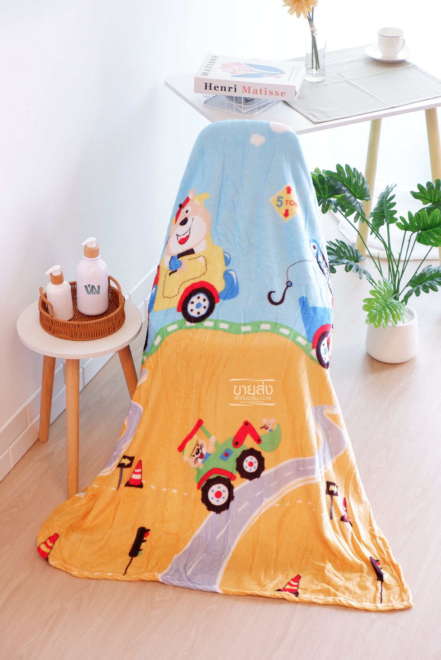 ผ้าห่มนาโนส่ง 59 บาทลายการ์ตูน 4 ฟุตรุ่นบาง 100ผืน