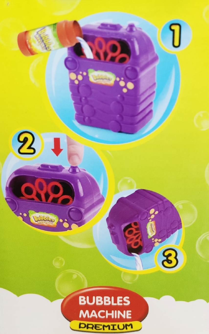 เครื่องเป่าฟองอัตโนมัติ Bubbles machine พร้อมน้ำยา 1 ขวด (ปลีก-ส่ง)