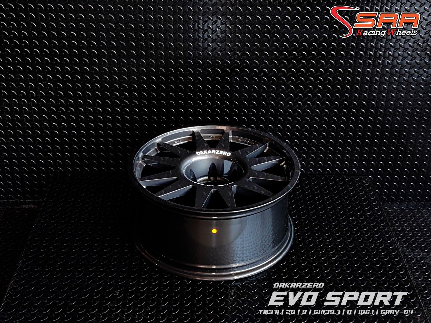 EVO SPORT ล้อไทย ขอบ20 นิ้ว 6H139.7 ET0 GRAY-D4 มีจำหน่ายที่SRR