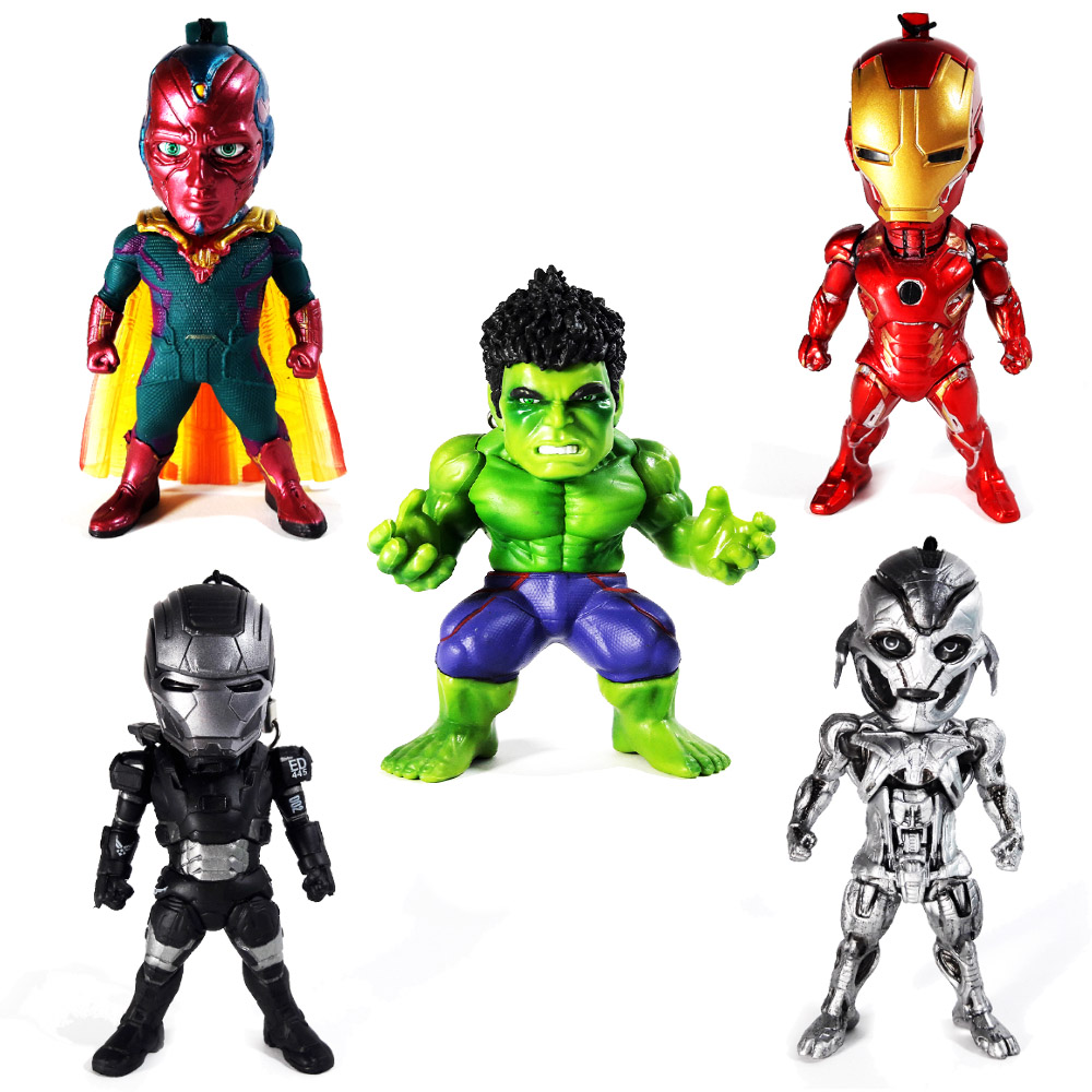 Set Hulk and Ultron Light-Up Figure 3.75 นิ้ว Iron Man Marvel 5 ตัว - Egg Attack Iron Man