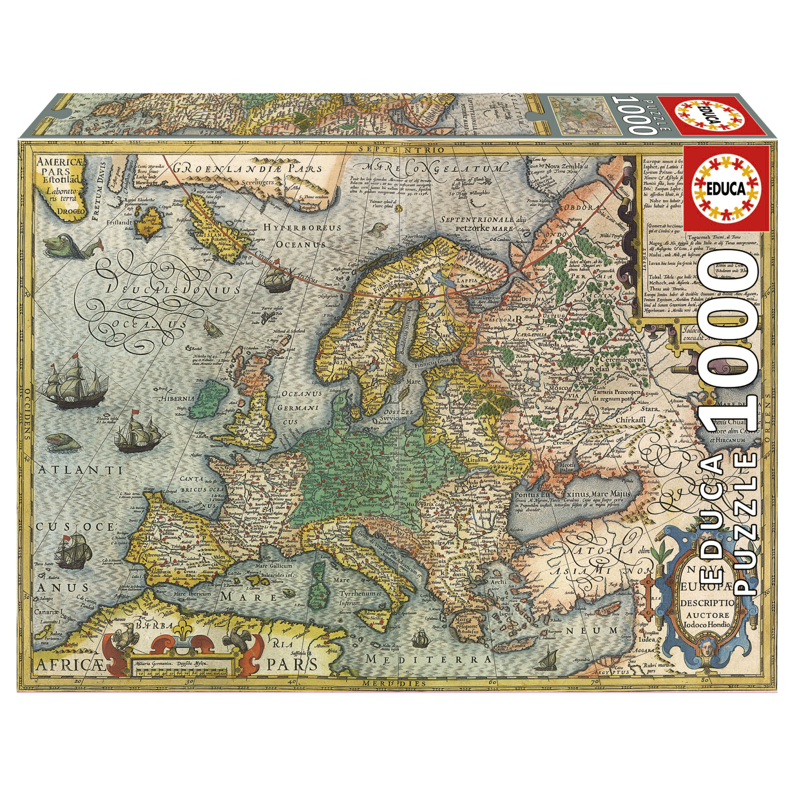Educa - Map of Europe 1000 pcs.