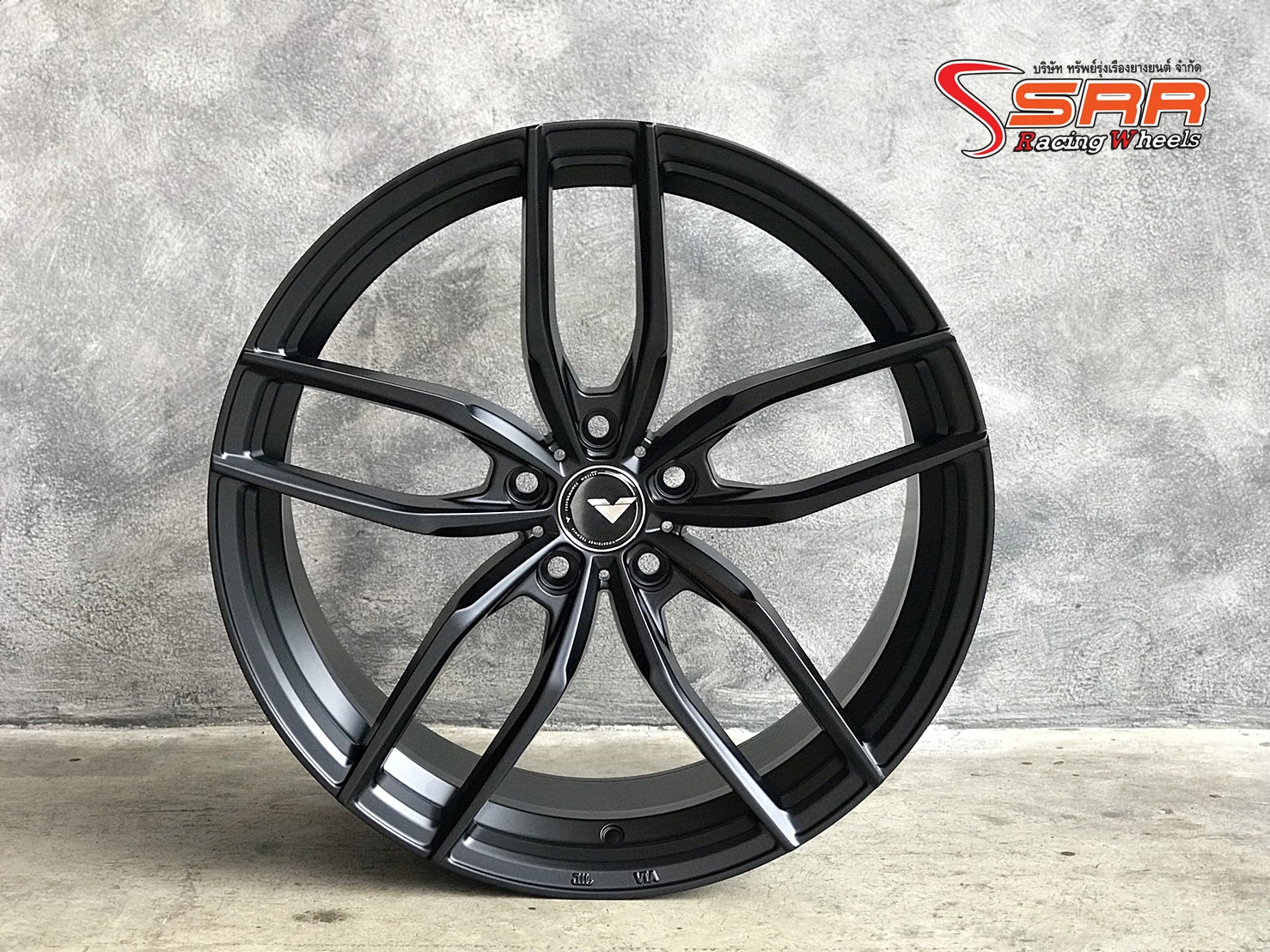 AOW-15 Flow Forming ขอบ20 5x112/114.3 BLACK-FLAT