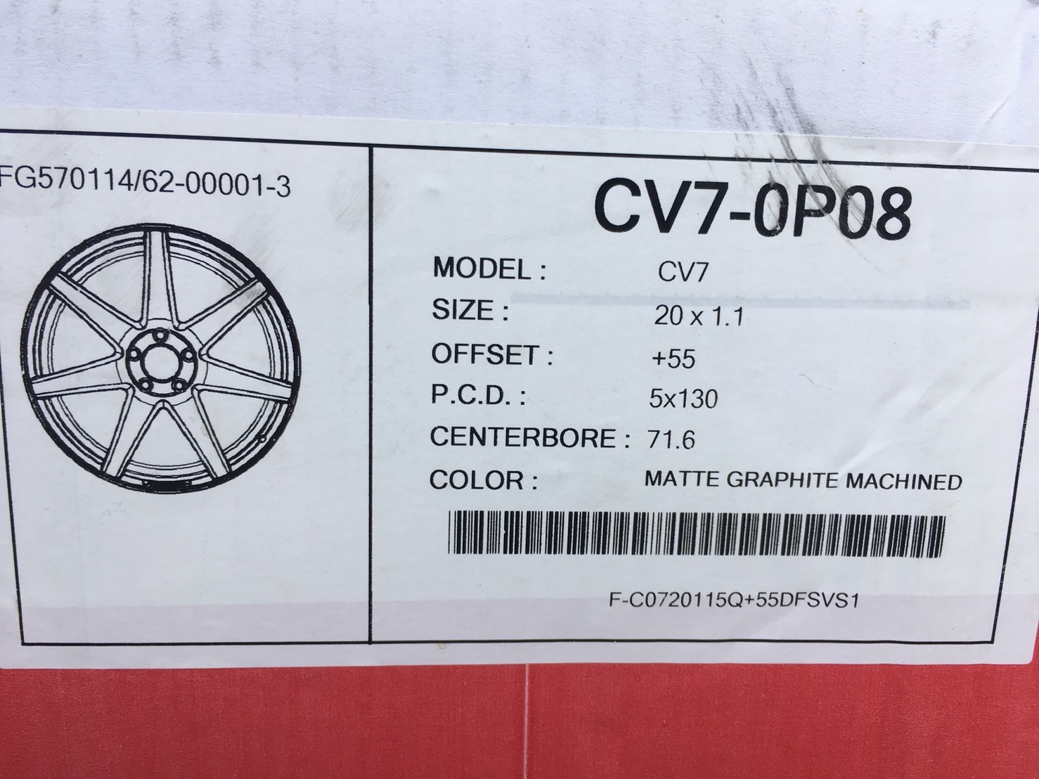VOSSEN CV7 ล้อแท้ สำหรับรถ Porshce ขอบ20 5x130 ราคาพิเศษ