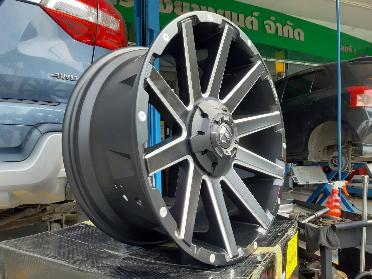 FUEL CONTRA D616 ขอบ20 6x135/6x139.7 ET+20 MATTE BLACK MILLED