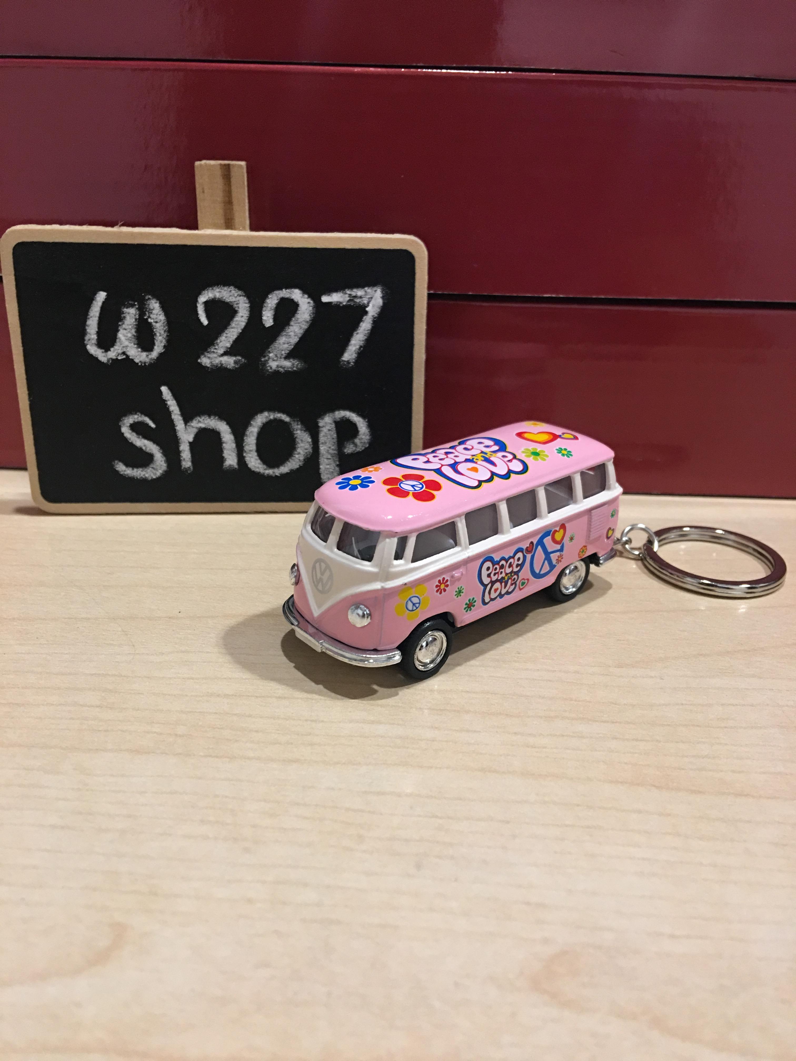 พวงกุญแจ โมเดลรถเหล็ก โฟล์คตู้ 1962 Volkswagen Classical Bus scale 1:64 ขนาด 2.5 นิ้ว กดลาน (ปลีก-ส่ง)