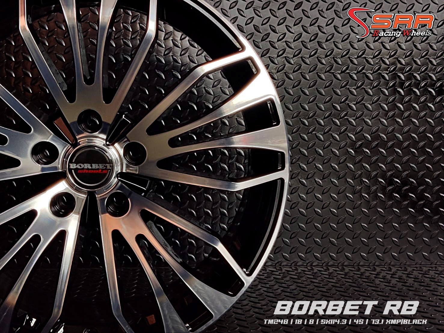 BORBET RB TM248 ขอบ18 5H114.3 ET45 XMP/BLACK ราคาพิเศษ