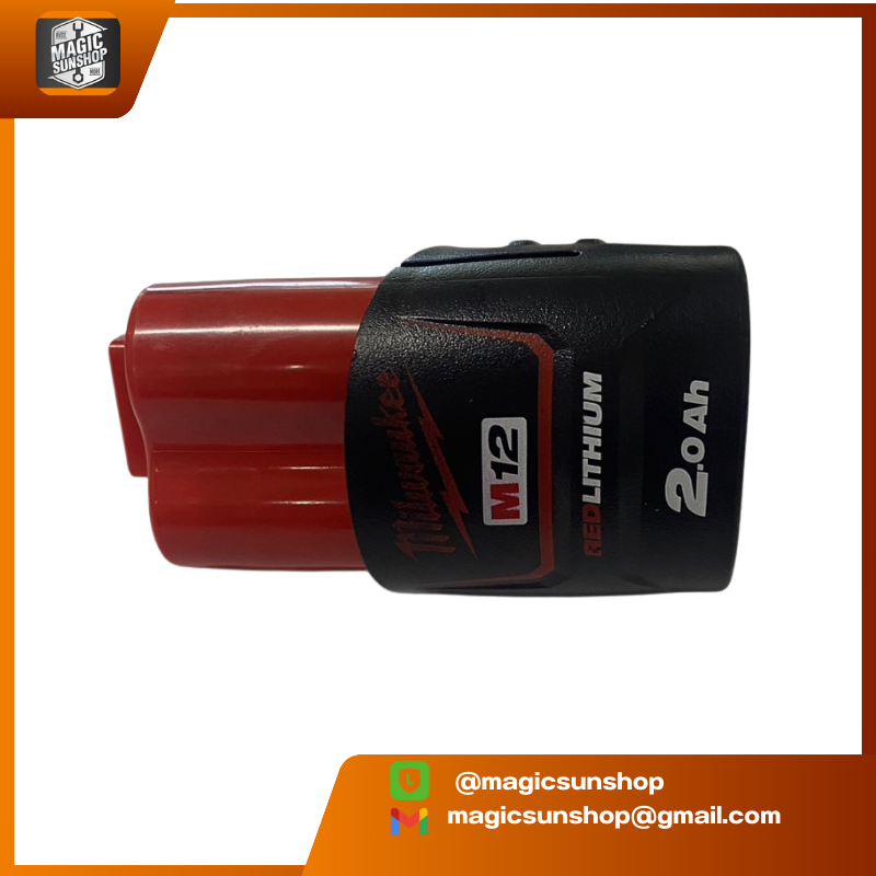 929557 MILWAUKEE M12B2 12V. 2.0Ah. แบตเตอรี่
