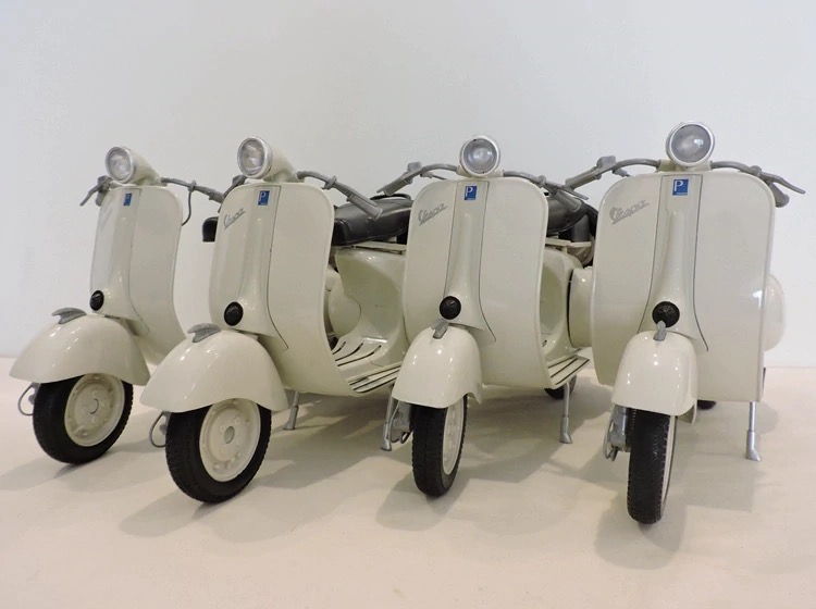 Vespa โมเดลรถมอเตอร์ไซด์เหล็ก เวสป้า scale 1:6 (ปลีก-ส่ง)