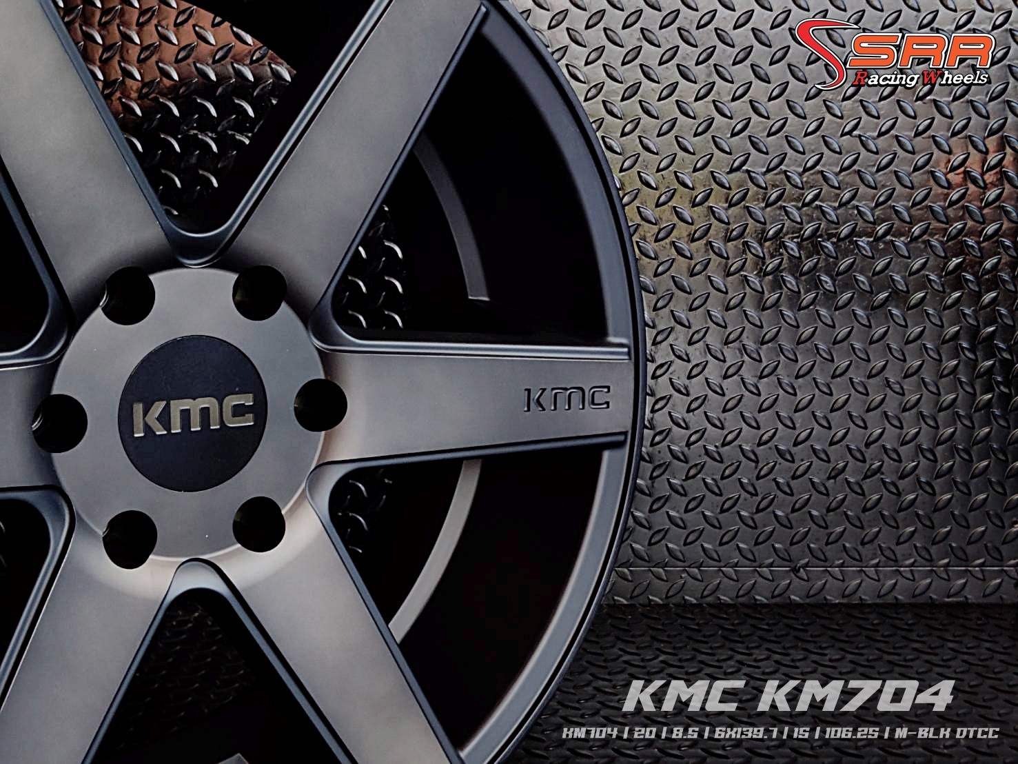 KM704 KMC WHEELS ขอบ20 6H139.7 ET15 M-BLK DTCC ราคาพิเศษ