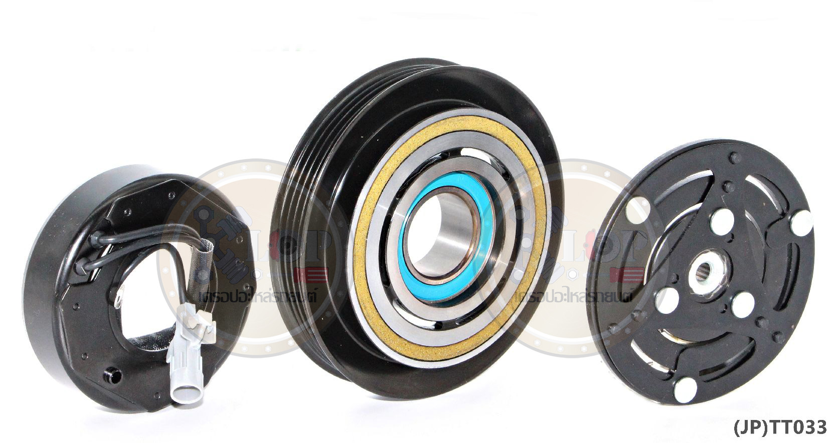 (JP)TT033-JP ชุดหน้าคลัทช์(Vinn) Toyota New YARIS ปี2013 (10S) (ญี่ปุ่น) 120mm. 4PK 12V.